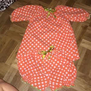 Polka Dot Dress & Bloomers